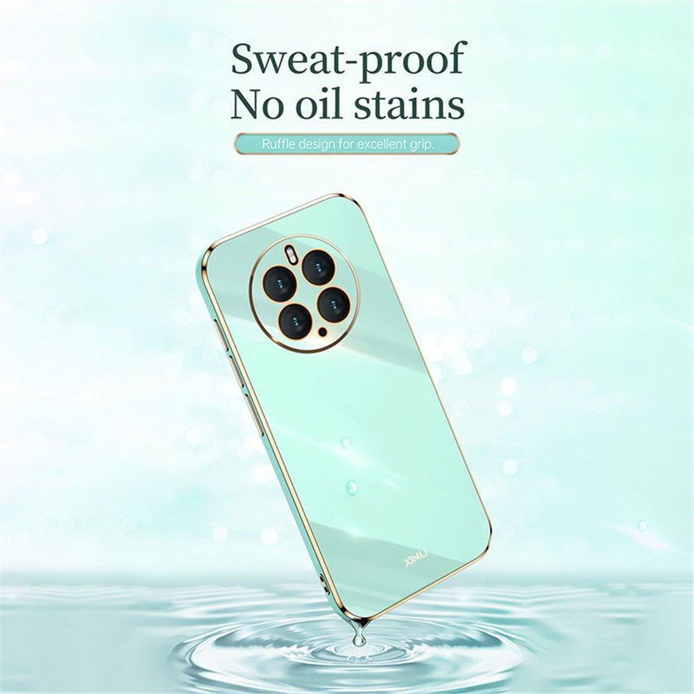 XINLI Scratch Resistant Phone Case for Huawei Mate 50 Pro 4G, Electroplating TPU Back Shell Full Camera Lens Protection Cover