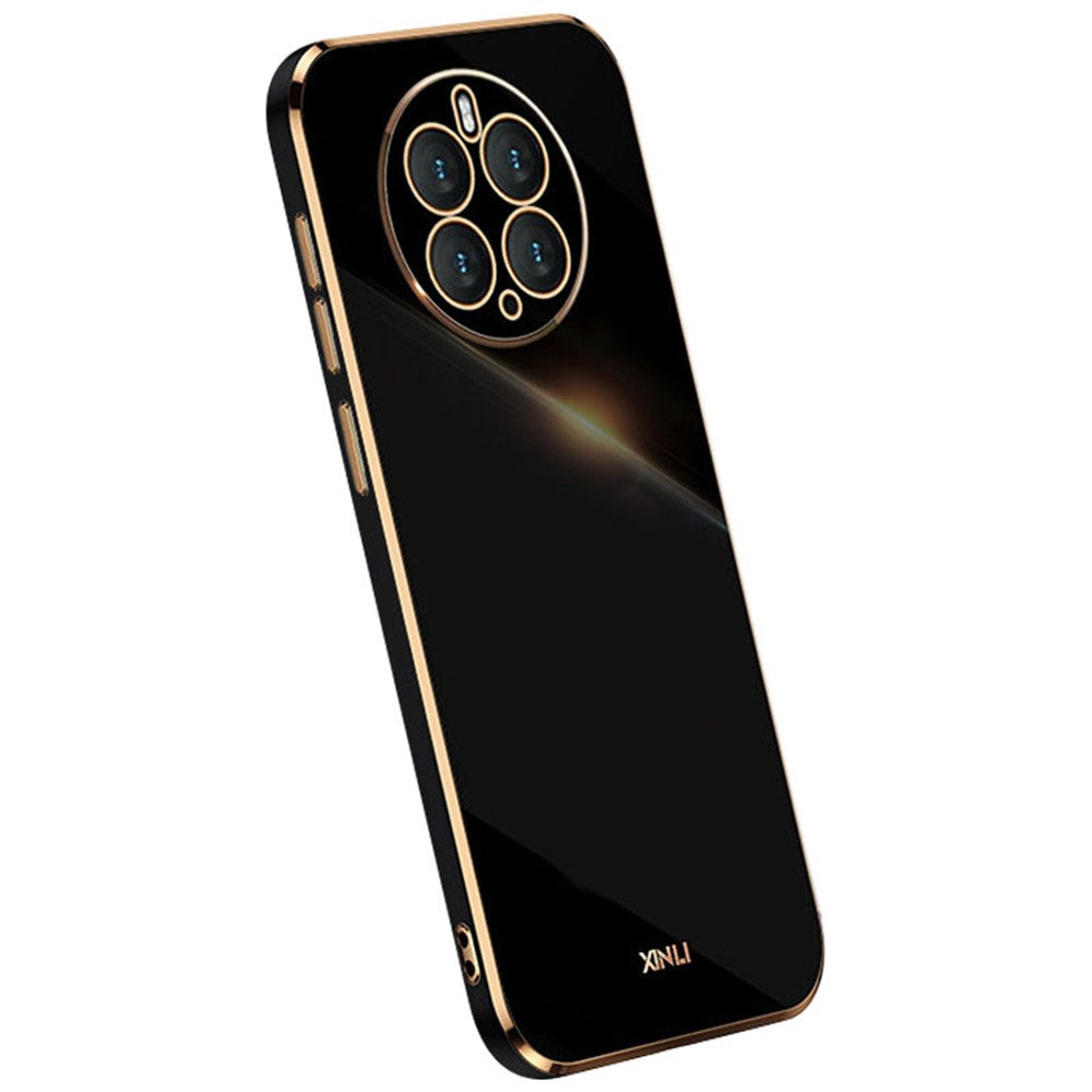 XINLI Scratch Resistant Phone Case for Huawei Mate 50 Pro 4G, Electroplating TPU Back Shell Full Camera Lens Protection Cover
