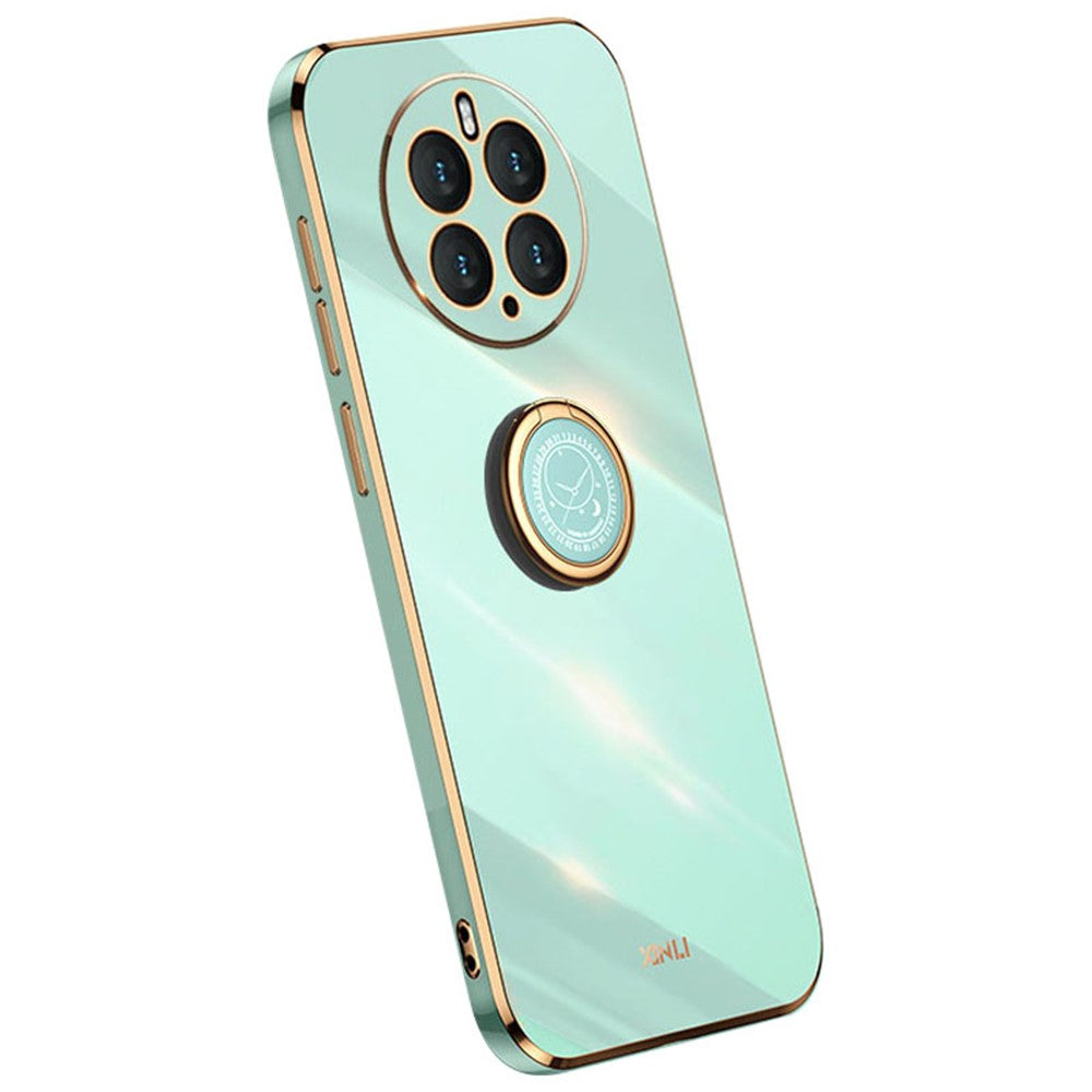 XINLI Kickstand Phone Case for Huawei Mate 50 Pro 4G, Electroplating Bump Poof TPU Back Cover