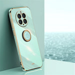XINLI Kickstand Phone Case for Huawei Mate 50 Pro 4G, Electroplating Bump Poof TPU Back Cover