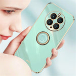 XINLI Kickstand Phone Case for Huawei Mate 50 Pro 4G, Electroplating Bump Poof TPU Back Cover