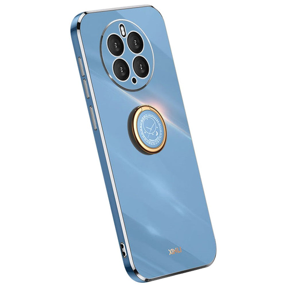 XINLI Kickstand Phone Case for Huawei Mate 50 Pro 4G, Electroplating Bump Poof TPU Back Cover
