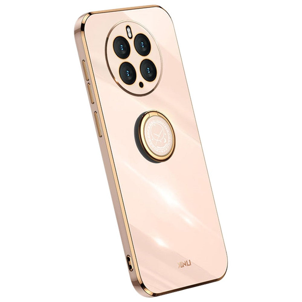 XINLI Kickstand Phone Case for Huawei Mate 50 Pro 4G, Electroplating Bump Poof TPU Back Cover
