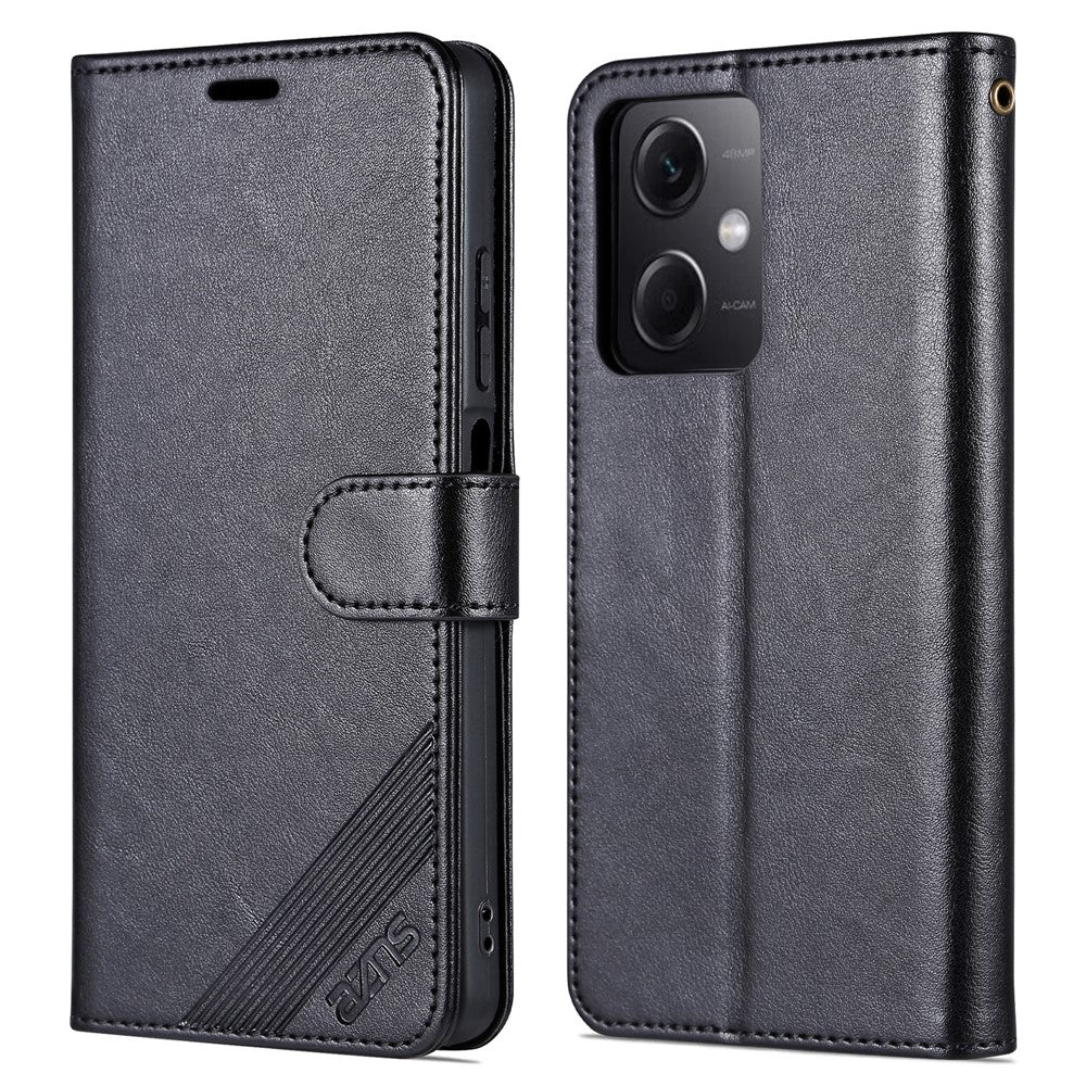 AZNS för Xiaomi Redmi Note 12 5G (Global) / (Indien) / (Kina) / Poco X5 5G PU-läderfodral med plånboksfodral och stativ