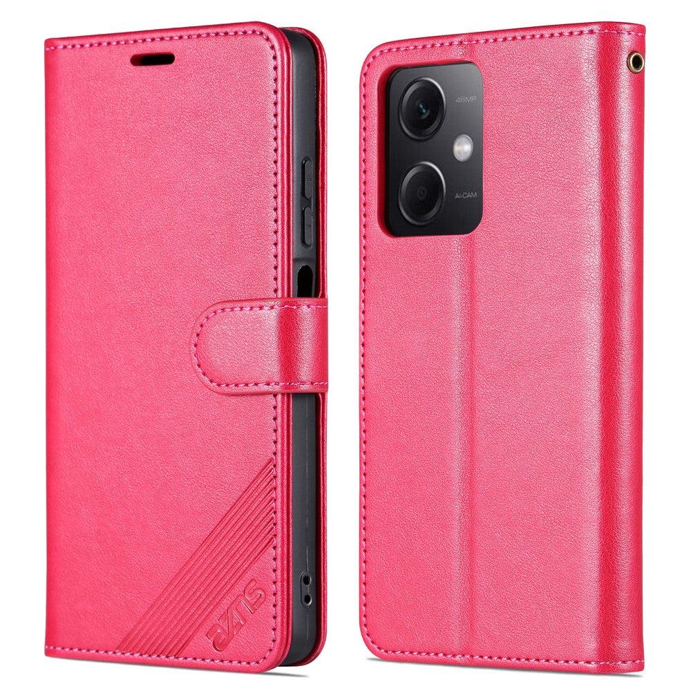 AZNS för Xiaomi Redmi Note 12 5G (Global) / (Indien) / (Kina) / Poco X5 5G PU-läderfodral med plånboksfodral och stativ