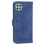 DIERFENG DF-03 Stand Telefoncover til Samsung Galaxy A22 5G (EU-version), pungcover i PU-læder med prægede linjer