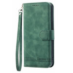 DIERFENG DF-03 PU Leather Wallet Phone Case for Samsung Galaxy A52 4G / 5G / A52s 5G, Flip Stand Lines Imprinted Phone Cover