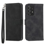 DIERFENG DF-03 PU Leather Wallet Phone Case for Samsung Galaxy A52 4G / 5G / A52s 5G, Flip Stand Lines Imprinted Phone Cover