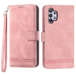 DIERFENG DF-03 Mobile Phone Cover for Samsung Galaxy A32 5G / M32 5G, Lines Imprinted PU Leather Stand Wallet Phone Case