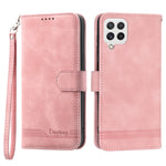 DIERFENG DF-03 Phone Case for Samsung Galaxy A22 4G (EU Version), Stand Wallet Lines Imprinted Leather Cover