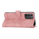 DIERFENG DF-03 Leather Phone Case for Samsung Galaxy A23 5G (Global Version) / A23 4G, Lines Imprinted Wallet Stand Phone Cover