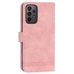 DIERFENG DF-03 Leather Phone Case for Samsung Galaxy A23 5G (Global Version) / A23 4G, Lines Imprinted Wallet Stand Phone Cover