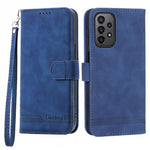 DIERFENG DF-03 Leather Phone Case for Samsung Galaxy A23 5G (Global Version) / A23 4G, Lines Imprinted Wallet Stand Phone Cover