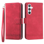 DIERFENG DF-03 Mobile Phone Leather Case for Samsung Galaxy A54 5G, Lines Imprinted Stand Wallet Phone Cover