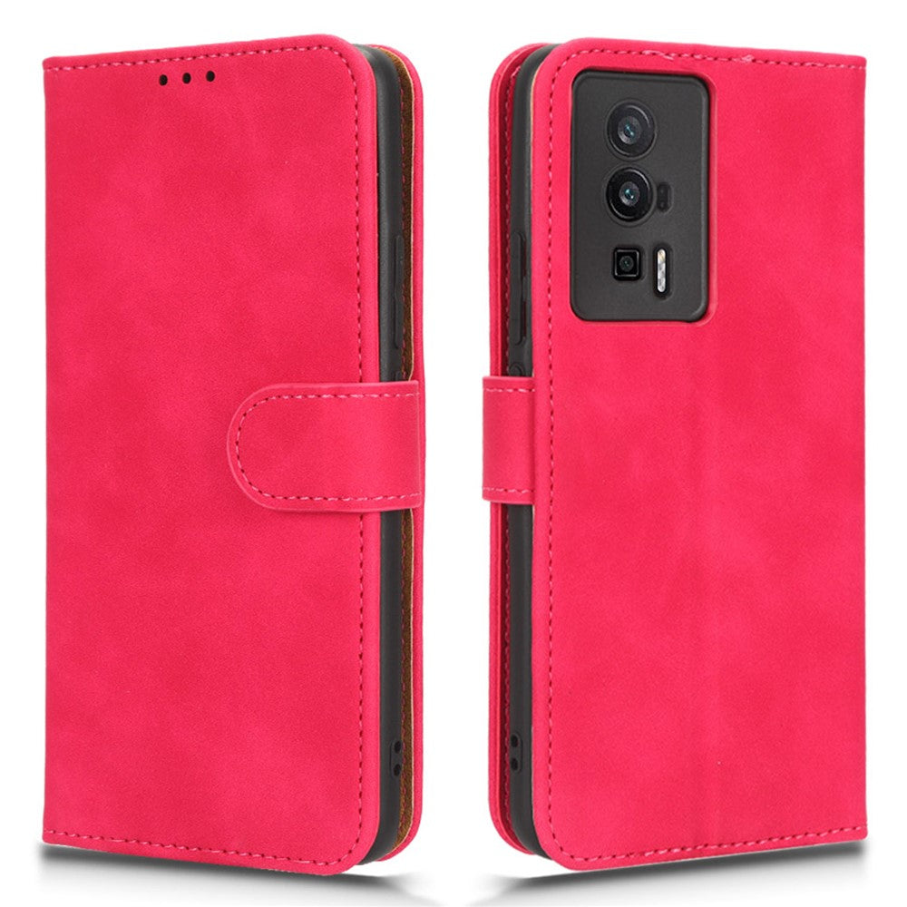 Anti-drop Phone Case For Xiaomi Poco F5 Pro 5G / Redmi K60 Pro 5G / K60 5G Skin-friendly PU Leather Flip Cell Phone Cover Wallet Stand