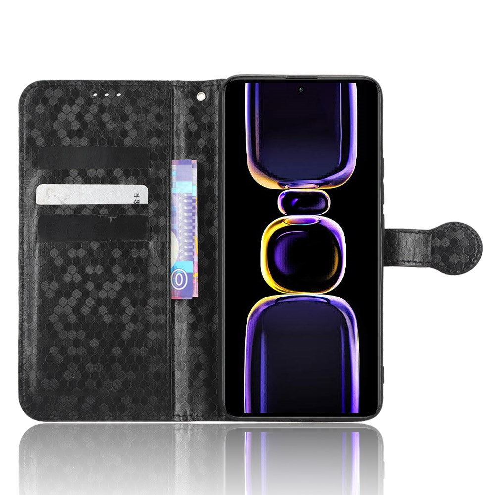 Protective Phone Case for Xiaomi Poco F5 Pro 5G / Redmi K60 Pro 5G / K60 5G PU Leather Phone Cover Stand Wallet with Dot Pattern Imprinted