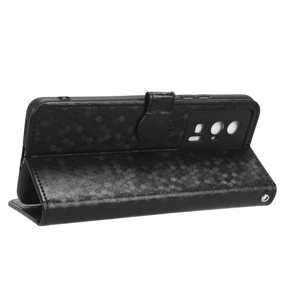 Protective Phone Case for Xiaomi Poco F5 Pro 5G / Redmi K60 Pro 5G / K60 5G PU Leather Phone Cover Stand Wallet with Dot Pattern Imprinted