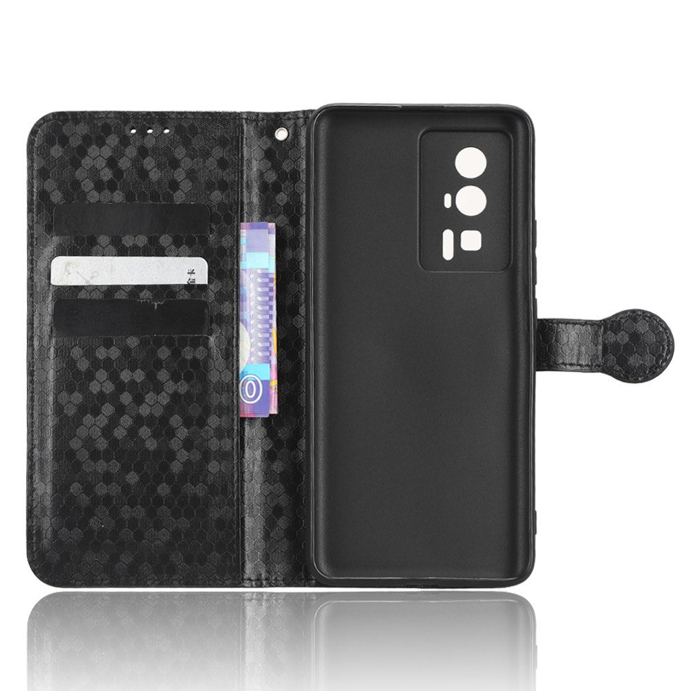 Protective Phone Case for Xiaomi Poco F5 Pro 5G / Redmi K60 Pro 5G / K60 5G PU Leather Phone Cover Stand Wallet with Dot Pattern Imprinted