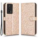 Protective Phone Case for Xiaomi Poco F5 Pro 5G / Redmi K60 Pro 5G / K60 5G PU Leather Phone Cover Stand Wallet with Dot Pattern Imprinted