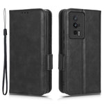 Anti-fall Phone Case for Xiaomi Poco F5 Pro 5G / Redmi K60 Pro 5G / K60 5G PU Leather Phone Cover Stand Wallet with Dot Pattern Imprinted