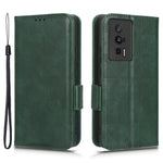 Anti-fall Phone Case for Xiaomi Poco F5 Pro 5G / Redmi K60 Pro 5G / K60 5G PU Leather Phone Cover Stand Wallet with Dot Pattern Imprinted