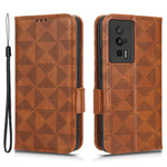 Anti-fall Phone Case for Xiaomi Poco F5 Pro 5G / Redmi K60 Pro 5G / K60 5G PU Leather Phone Cover Stand Wallet with Dot Pattern Imprinted