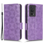 Anti-fall Phone Case for Xiaomi Poco F5 Pro 5G / Redmi K60 Pro 5G / K60 5G PU Leather Phone Cover Stand Wallet with Dot Pattern Imprinted