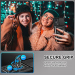 Anti-drop Phone Case For Oppo A17 4G, Ring Kickstand Mobile Phone Case with Slide Camera Lens Cover