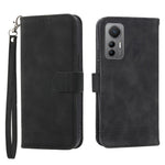 DIERFENG DF-03 for Xiaomi 12T 5G / Redmi K50 Ultra 5G Lines Imprinted Leather Case Wallet Stand Cell Phone Cover