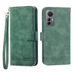DIERFENG DF-03 for Xiaomi 12T 5G / Redmi K50 Ultra 5G Lines Imprinted Leather Case Wallet Stand Cell Phone Cover
