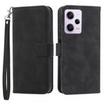DIERFENG DF-03 For Xiaomi Redmi Note 12 Pro 5G / Note 12 Pro Speed 5G / Poco X5 Pro 5G Lines Imprinted Phone Case Flip Stand PU Leather Wallet Cover