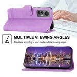DIERFENG DF-03 For Xiaomi 12 Lite 5G Leather Phone Case Wallet Lines Imprinted Pattern Phone Stand Cover