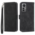 DIERFENG DF-03 For Xiaomi 12 Lite 5G Leather Phone Case Wallet Lines Imprinted Pattern Phone Stand Cover