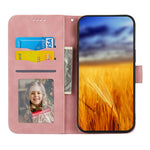 DIERFENG DF-03 for Xiaomi Redmi Note 12 Pro 4G / 11 Pro 4G (MediaTek) / Note 11 Pro 5G (Qualcomm) Phone Case Stand PU Leather Lines Imprinted Phone Wallet Cover