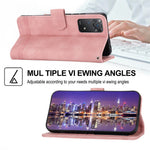 DIERFENG DF-03 for Xiaomi Redmi Note 12 Pro 4G / 11 Pro 4G (MediaTek) / Note 11 Pro 5G (Qualcomm) Phone Case Stand PU Leather Lines Imprinted Phone Wallet Cover