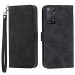 DIERFENG DF-03 for Xiaomi Redmi Note 12 Pro 4G / 11 Pro 4G (MediaTek) / Note 11 Pro 5G (Qualcomm) Phone Case Stand PU Leather Lines Imprinted Phone Wallet Cover