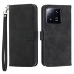 DIERFENG DF-03 Mobile Phone Case for Xiaomi 13 Pro 5G, PU Leather Stand Lines Imprinted Phone Wallet Cover