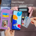 DIERFENG DF-03 for Xiaomi Redmi Note 11 4G (Qualcomm) / Note 11S 4G Phone Stand Case Lines Imprinted Leather Wallet Phone Cover
