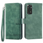 DIERFENG DF-03 for Xiaomi Redmi Note 11 4G (Qualcomm) / Note 11S 4G Phone Stand Case Lines Imprinted Leather Wallet Phone Cover