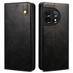mobilstativskal för OnePlus 11 5G, PU-läder med vaxartad Crazy Horse-textur, stativ för smartphones