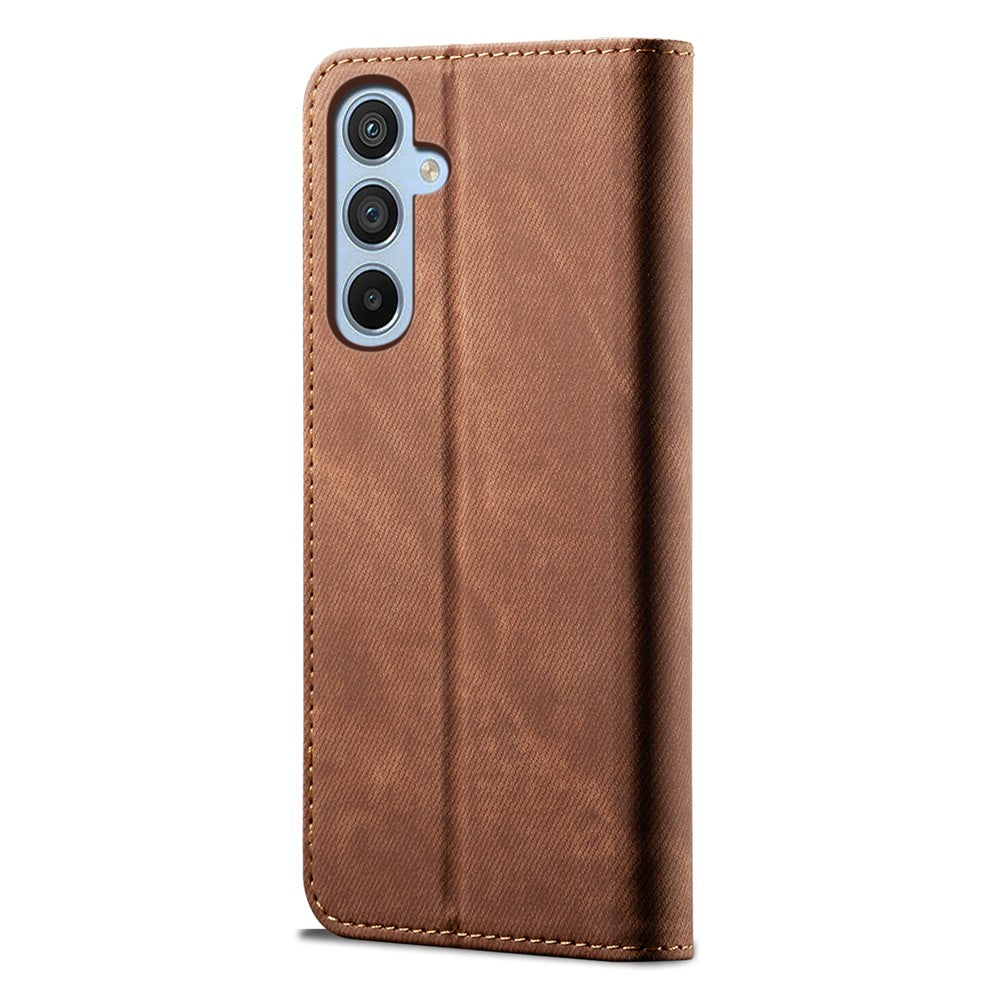Cell Phone Case for Samsung Galaxy A54 5G, Jeans Cloth Texture Stand PU Leather Phone Wallet Cover