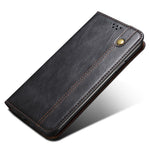 For Samsung Galaxy A54 5G PU Leather Phone Wallet Case Waxy Crazy Horse Texture Stand Cell Phone Cover