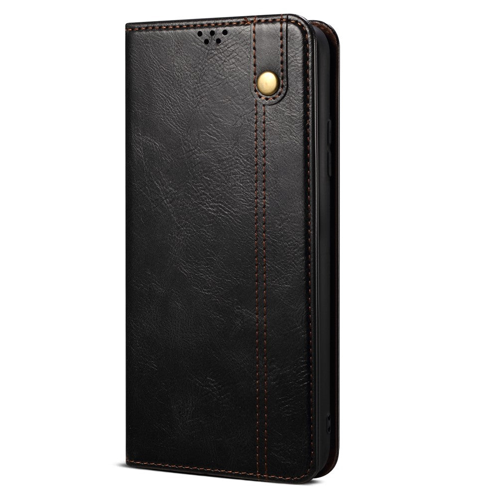 For Samsung Galaxy A54 5G PU Leather Phone Wallet Case Waxy Crazy Horse Texture Stand Cell Phone Cover