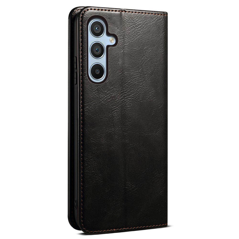 For Samsung Galaxy A54 5G PU Leather Phone Wallet Case Waxy Crazy Horse Texture Stand Cell Phone Cover