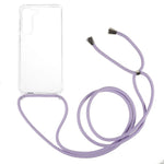 For Samsung Galaxy S23+ Clear Phone Case Long Lanyard TPU+Acrylic Protective Cover