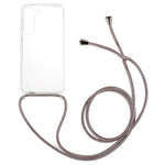 For Samsung Galaxy S23+ Clear Phone Case Long Lanyard TPU+Acrylic Protective Cover