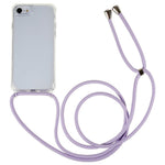 Bagcover til iPhone 7 / 8 / SE (2020) / SE (2022), Klar TPU+Akryl Telefoncover med Faldsikring og Snor