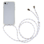 Bagcover til iPhone 7 / 8 / SE (2020) / SE (2022), Klar TPU+Akryl Telefoncover med Faldsikring og Snor