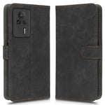 For Xiaomi Redmi K60E 5G RFID Blocking Stand Phone Case Leather Anti-scratch Protective Cell Phone Cover with Wallet