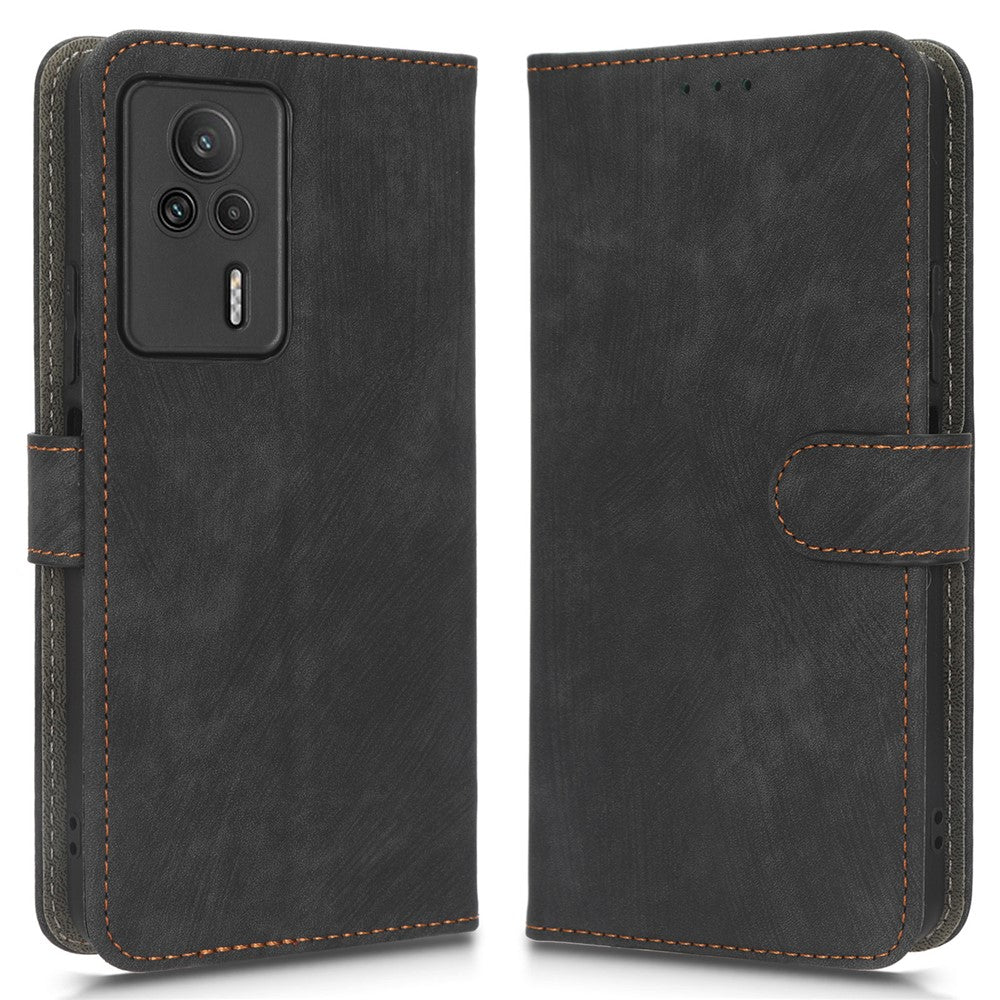 For Xiaomi Redmi K60E 5G RFID Blocking Stand Phone Case Leather Anti-scratch Protective Cell Phone Cover with Wallet